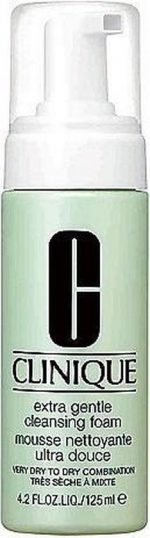 Clinique Stap 1 Soaps Extra Gentle Cleansing Foam Mousse DrogeZeer DrogeGemengde Huid 125ml - Image 4