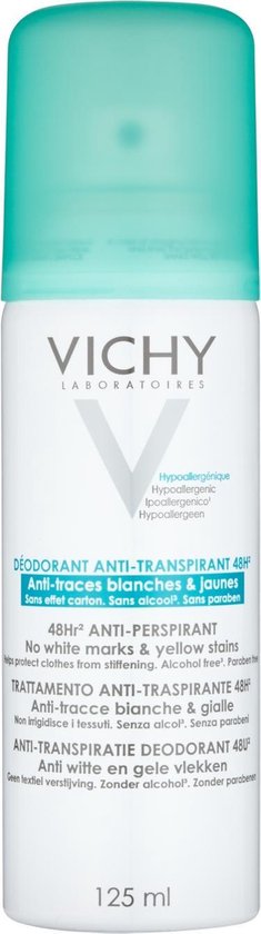 235x840-55 Vichy Anti-Transpiratie Deodorant 48u Tegen Witte en Gele Vlekken - Spray 125ml - Image 1