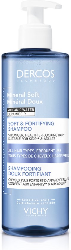 239x840-84 Vichy Dercos Mineral Doux Zachte Shampoo - voor sterker en glanzender haar - 390ml - Image 1