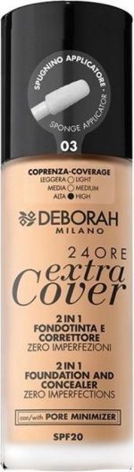 Deborah Milano 24Ore Extra Cover Foundation 03 Sand - Image 4