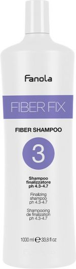 Fanola Fiber Fix Fiber Shampoo N3 1000 ml - Normale shampoo vrouwen - Voor Alle haartypes