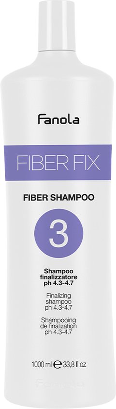 240x840-95 Fanola Fiber Fix Fiber Shampoo N3 1000 ml - Normale shampoo vrouwen - Voor Alle haartypes - Image 1