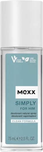 Mexx Simply For Him Natural Deodorant Spray 75ML - Image 2