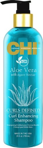 CHI Aloe Vera Curls Defined Curl Enhancing Shampoo 739 ml - Image 4