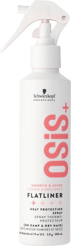 245x840-7 Schwarzkopf Professional OSiS+ Flatliner Shine Hittebescherming - 200ml - Image 1