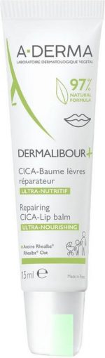 A-DERMA Dermalibour+ Cica Lip Balm 15 ml Balm