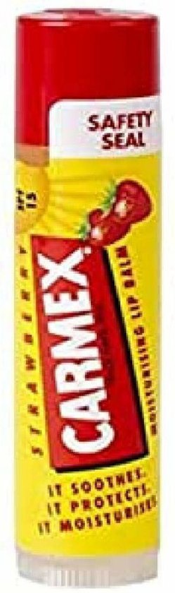 249x840-251 Carmex Strawberry Moisturising Lip Balm Spf15 - Image 1