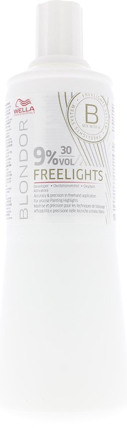 250x840-69 Onthullende crème Blondor Freelight Wella 30 vol 9 % (1L) - Image 1