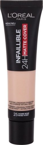 L'Oréal - Infaillible 24H Matte Cover Foundation - 25 Rose Ivory - Image 3
