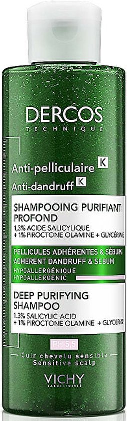 253x840-45 Vichy Dercos K Anti-dandruff (deep Purifying Shampoo) - Image 1