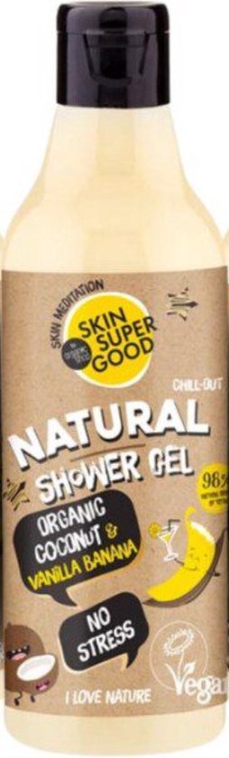 254x840-176 Organic Shop Skin Super Good Natuurlijke Douchegel Organic Coconut en Banana Vanilla - 250 ml - Image 1