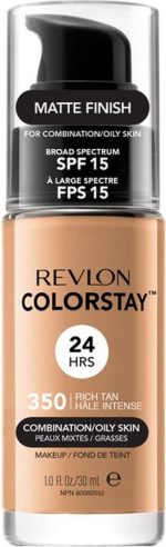 Revlon Colorstay Foundation With Pump - 350 Rich Tan (Oily Skin) - Image 3