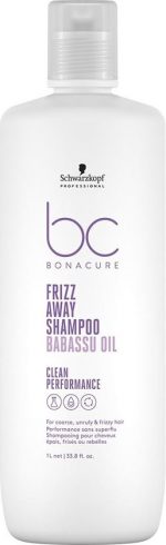 Schwarzkopf Bonacure Frizz Away Shampoo 1000ml - Normale shampoo vrouwen - Voor Alle haartypes