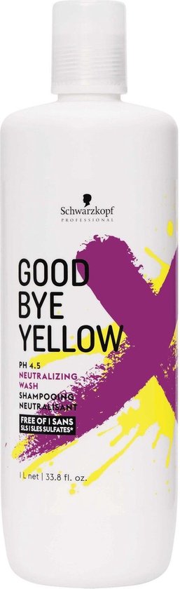 257x840-26 Schwarzkopf Professional Good Bye Yellow Neutralizing Bonding Wash 1000 Ml - Image 1