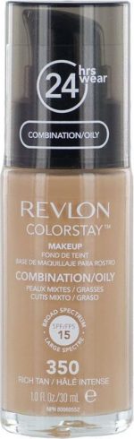 Revlon Colorstay Foundation With Pump - 350 Rich Tan (Oily Skin) - Image 4