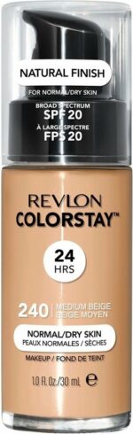 Revlon Colorstay Makeup NormalDry Skin Spf 20 240 Medium Beige Foundation 30ml - Image 2