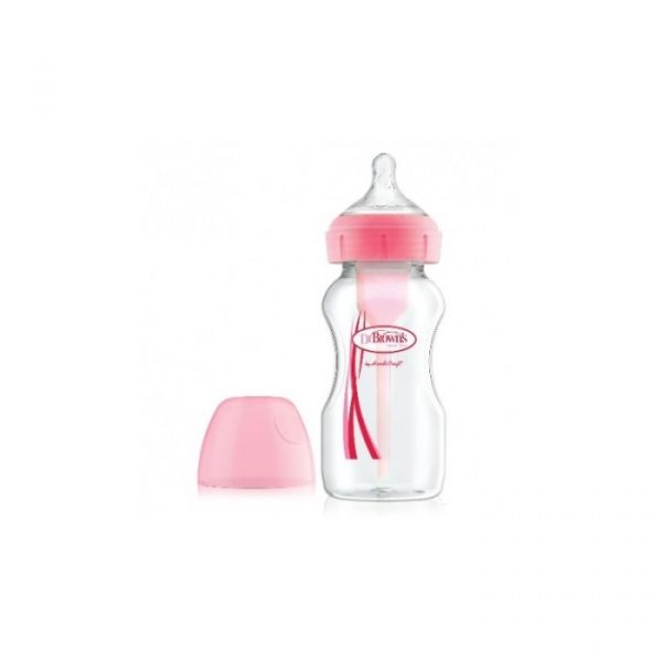 Dr  Browns Baby Bottle Wide Mouth Pp Pink 240ml 1u