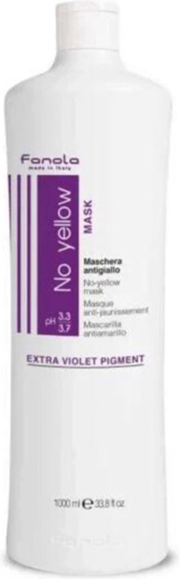 261x840-73 Fanola No Yellow Mask Cuidado Kur haarmasker - 1000 ml - Image 1