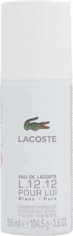 Lacoste - L.12.12 Blanc Deodorant 150ml Spray - Image 3