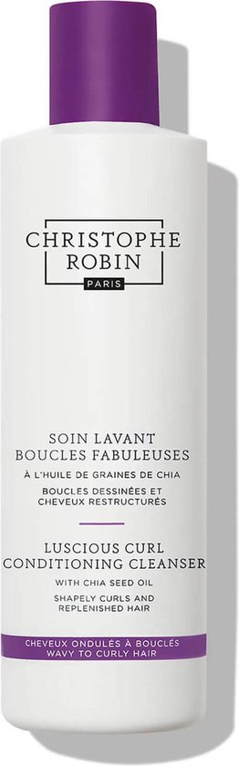 262x840-146 Christophe Robin Luscious Curl Conditioning Cleanser With Chia Seed Oil 250ml - Image 1