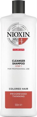 Nioxin Professional System 4 Cleanser 1000ml - Normale shampoo vrouwen - Voor Alle haartypes