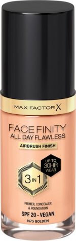 Max Factor Facefinity 3in1 Primer, Concealer y Foundation 75-Golden 30ml