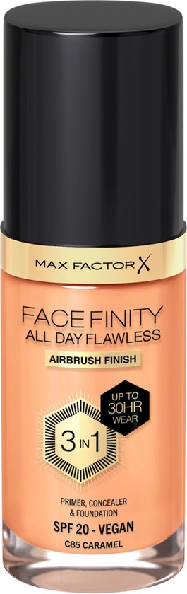 265x840-320 Max Factor Facefinity 3in1 Primer, Concealer y Foundation 85-Caramel 30ml - Image 1