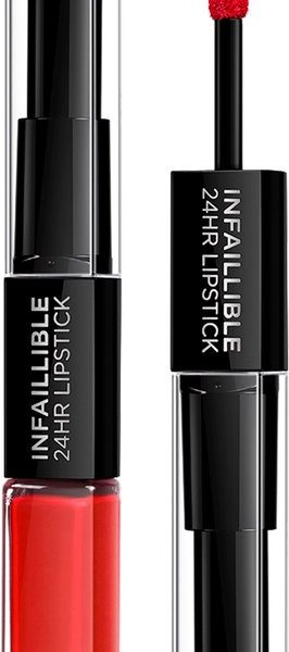 L'Oréal Paris Infaillible 24H Lipstick - Langhoudende 2-staps Lipstick met Vitamine E - 506 Red Infallible - Rood - 5.7ml
