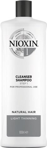 Nioxin Professional System 1 Cleanser 1000ml - Normale shampoo vrouwen - Voor Alle haartypes