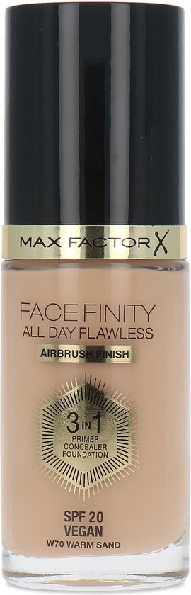 270x840-111 Max Factor Facefinity 3 In 1 Primer Concealer Foundation Spf20 70 Warm Sand 30ml - Image 1