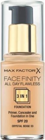 MAX FACTOR Facefinity All Day Flawless 3in1 Foundation SPF20 podk ad do twarzy 33 Crystal 30ml - Image 3