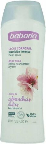 Babaria Sweet Almonds Body Milk Very Dry Skin 400ml - Image 3