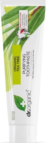 Dr Organic Tea Tree Purifying Toothpaste 100ML - Image 2