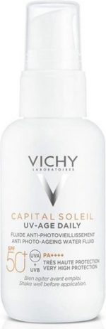 Vichy Capital Soleil Uv-Age Daily SPF50+ Water Fluid Antifotoaging 40ml
