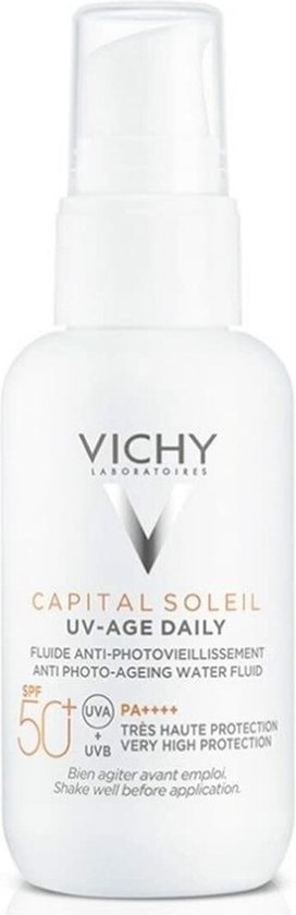 272x840-118 Vichy Capital Soleil Uv-Age Daily SPF50+ Water Fluid Antifotoaging 40ml - Image 1