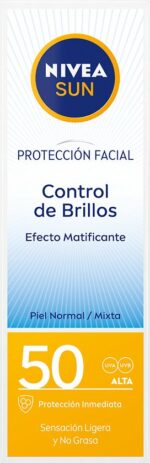 Sun Facial Shine Control Spf50 By Nivea 50 Ml