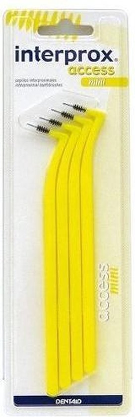 272x840-41 Interprox Vitis Interdent Dentaid Acces Mini Larg 4u Toothbrush - Image 1