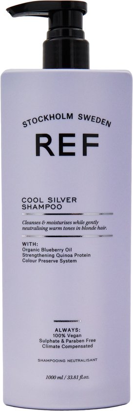 273x840-125 REF Stockholm - Cool Silver Shampoo Vrouwen Ieder Haartype - 1000 ml - Image 1