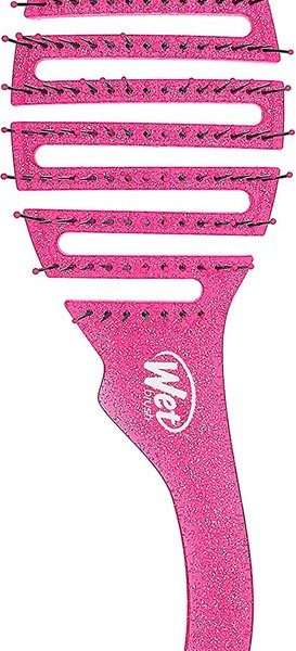 Wet Brush - original detangler - haarborstel voor in de douche - ophanghaak - Glitter Paars