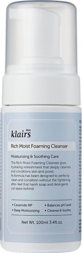 273x840-6 KLAIRS Rich Moist Foaming Cleanser pianka do mycia twarzy 100ml - Image 1