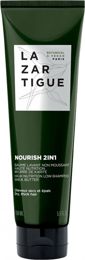 274x840-87 Lazartigue Nourish 2in1 High Nutrition Niet-schuimende Wasbalsem 150 ml - Image 1