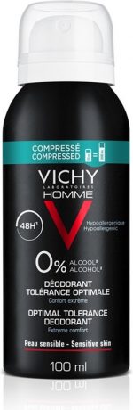 Vichy Homme Deodorant 48u Optimale Tolerantie - Spray 100ml - Image 2