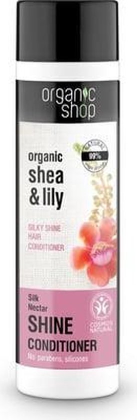 275x840-139 Organic Shop Shea & Lily Silky Shine Conditioner Silk Nectar - 280 ml - Image 1
