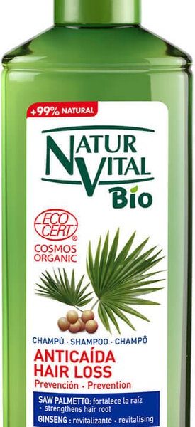 Anti-Haarverlies Shampoo Bio Ecocert Naturvital (400 ml)