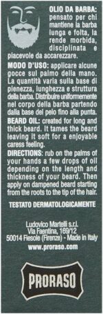 Baard Olie Proraso Cypress & Vetyver (30 ml) - Image 3
