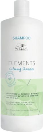 Wella Elements Calming Shampoo 1000 ml - Normale shampoo vrouwen - Voor Alle haartypes