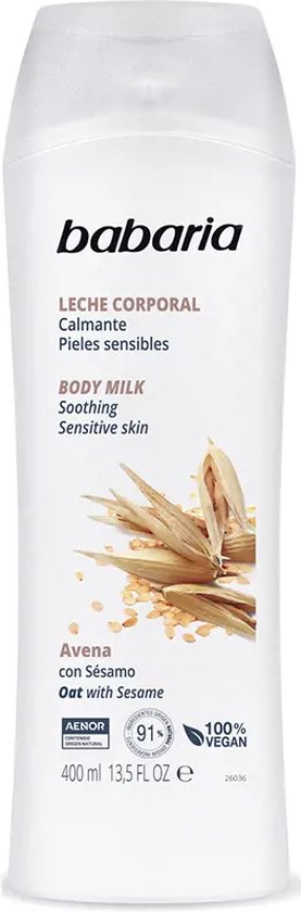 277x840-70 Babaria Avena Body Milk Soothing Sensitive Skin 400 Ml - Image 1