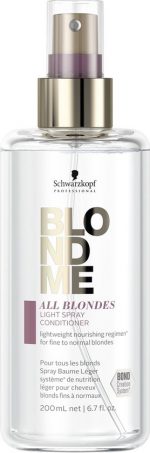 Schwarzkopf BlondMe All Blondes Light Spray Conditioner 200ml - vrouwen - Voor Droog haar/Geblondeerd haar - Conditioner voor ieder haartype - Image 3