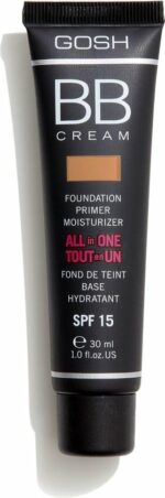 Gosh - Bb Cream Foundation Primer Moisturizer All In One Spf15 Cream Base Foundation 3In1 03 Warm Beige 30Ml - Image 3