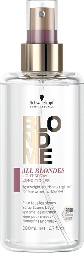 279x840-7 Schwarzkopf BlondMe All Blondes Light Spray Conditioner 200ml - vrouwen - Voor Droog haar/Geblondeerd haar - Conditioner voor ieder haartype - Image 1